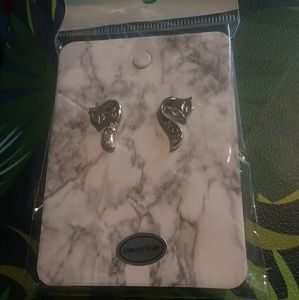 925 Sterling Silver Bohemian Fox "love" earrings